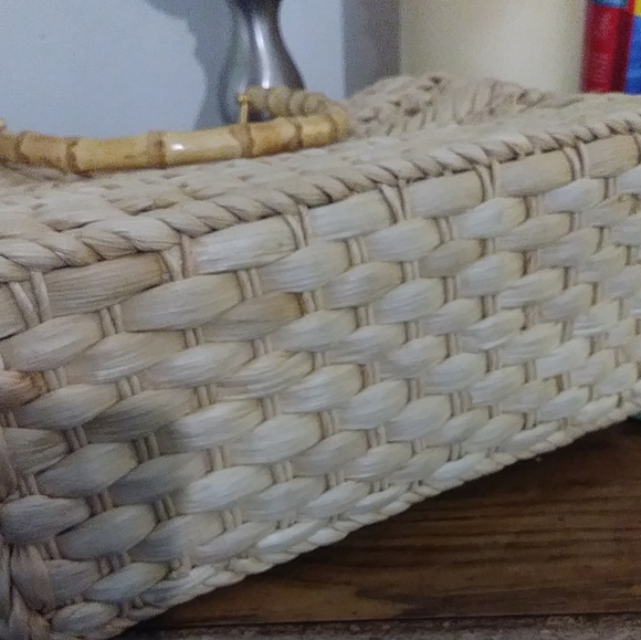 Capelli Handmade Straw Handbag Tote - Picture 3 of 5